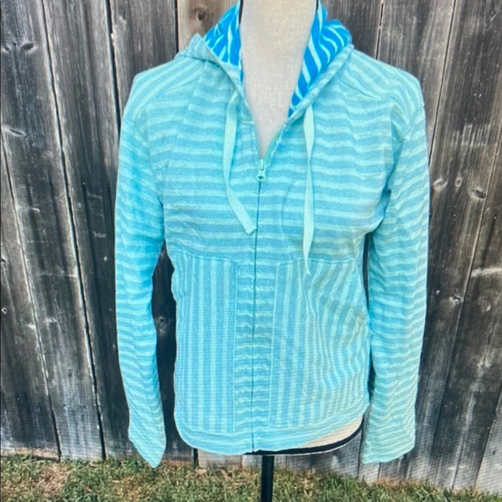 Blue Striped Columbia Zip Up